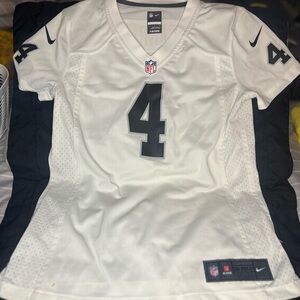 Riders Nike White Football Jersey with Black Number 4